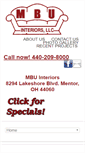 Mobile Screenshot of mbuinteriors.com